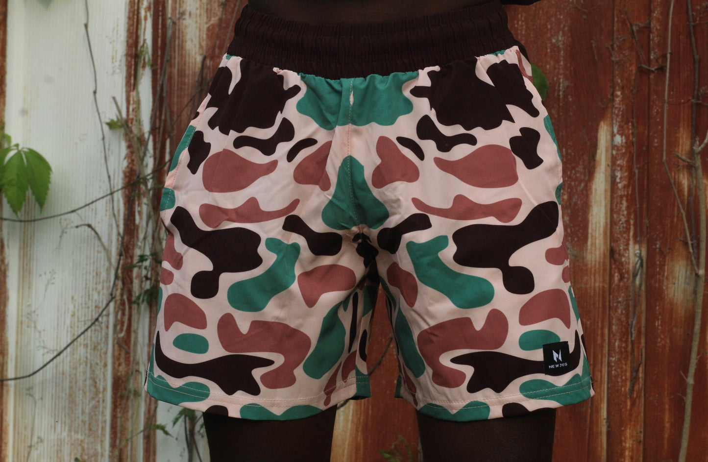 Newjus Duck Camo Hybrid Shorts