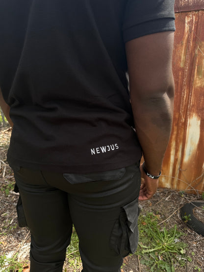 Black Newjus Collar Shirt